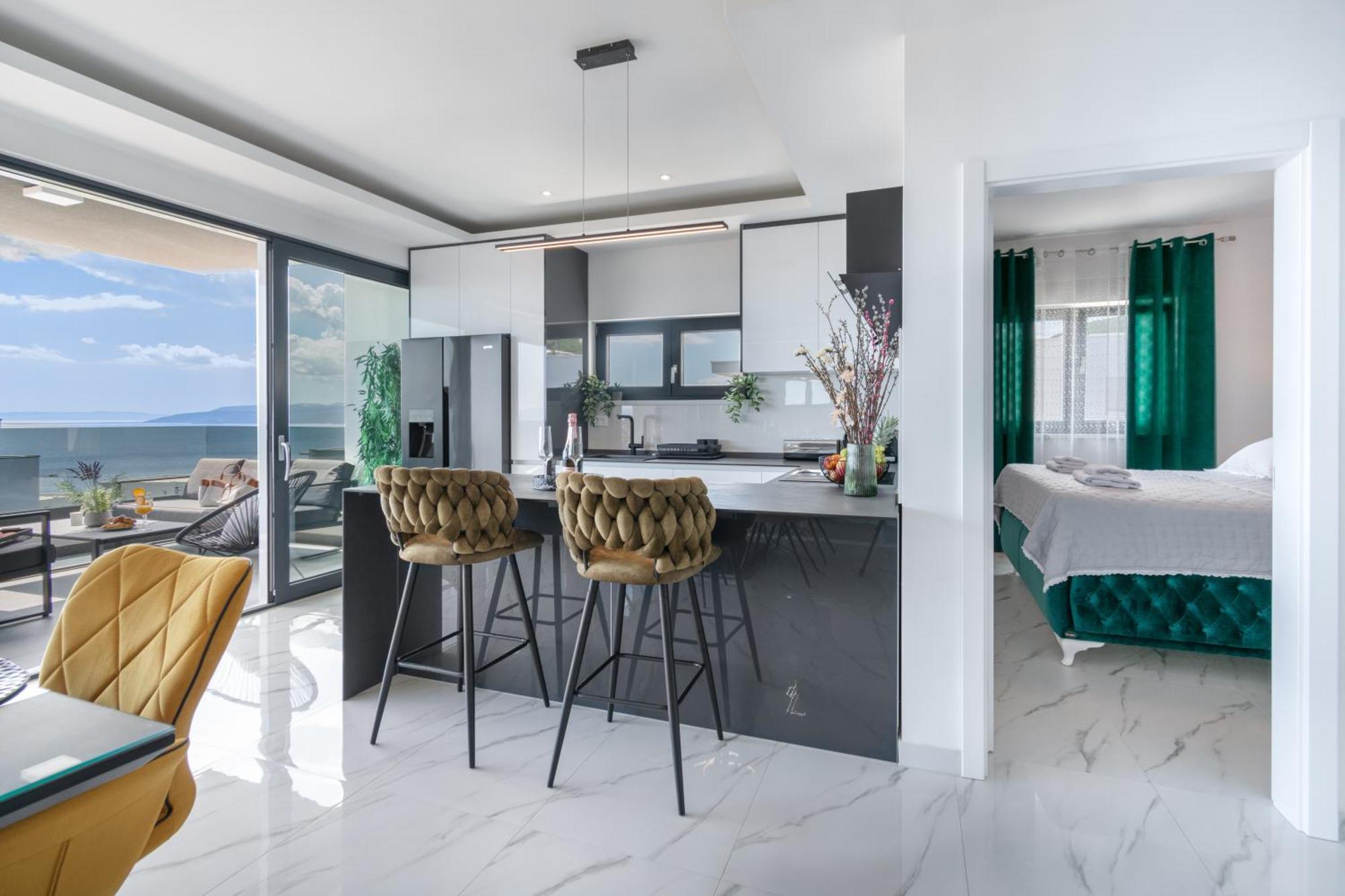 Lux Penthouse Panoramic View With Jacuzzi Διαμέρισμα Μακάρσκα Εξωτερικό φωτογραφία