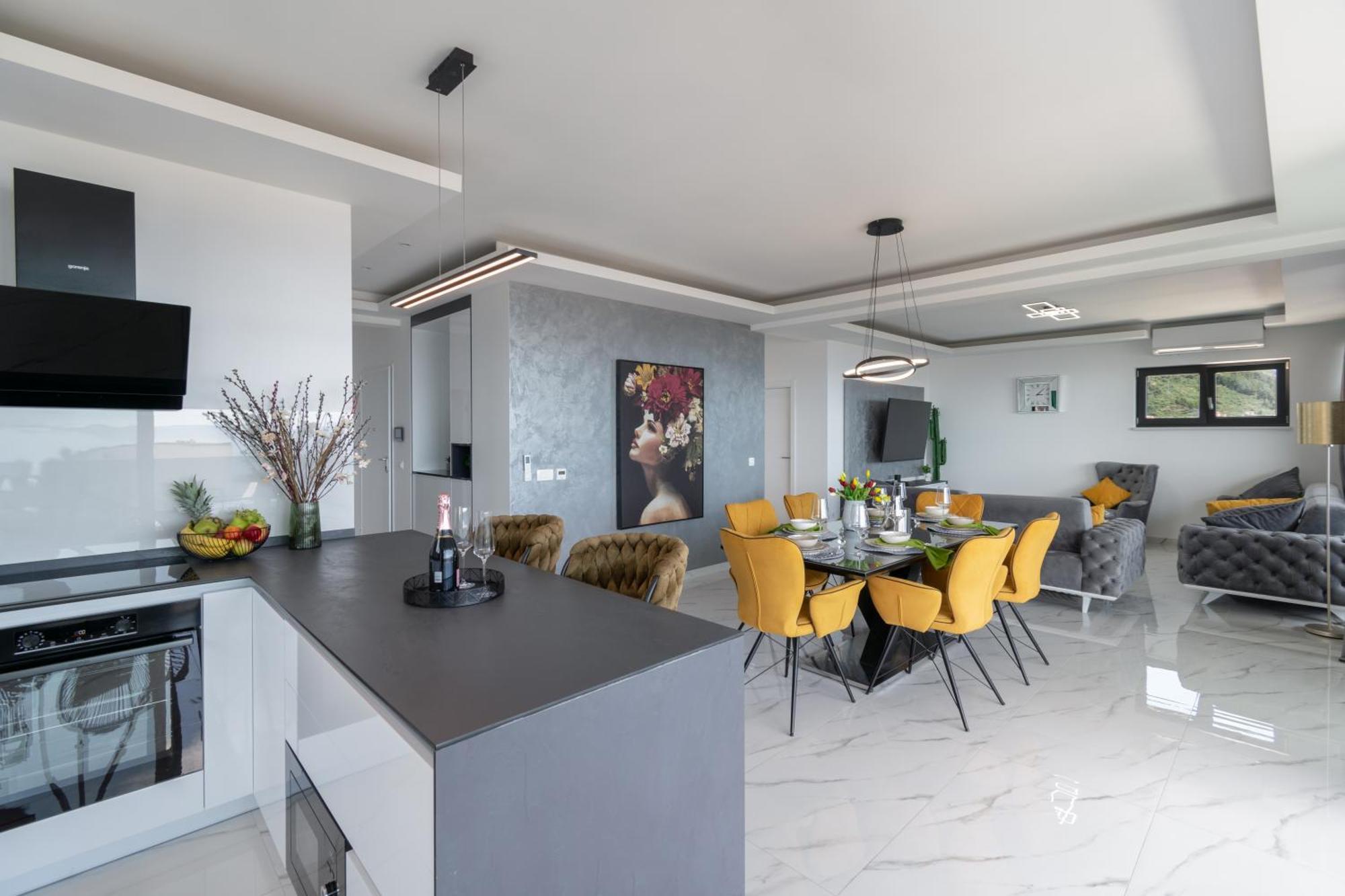 Lux Penthouse Panoramic View With Jacuzzi Διαμέρισμα Μακάρσκα Εξωτερικό φωτογραφία