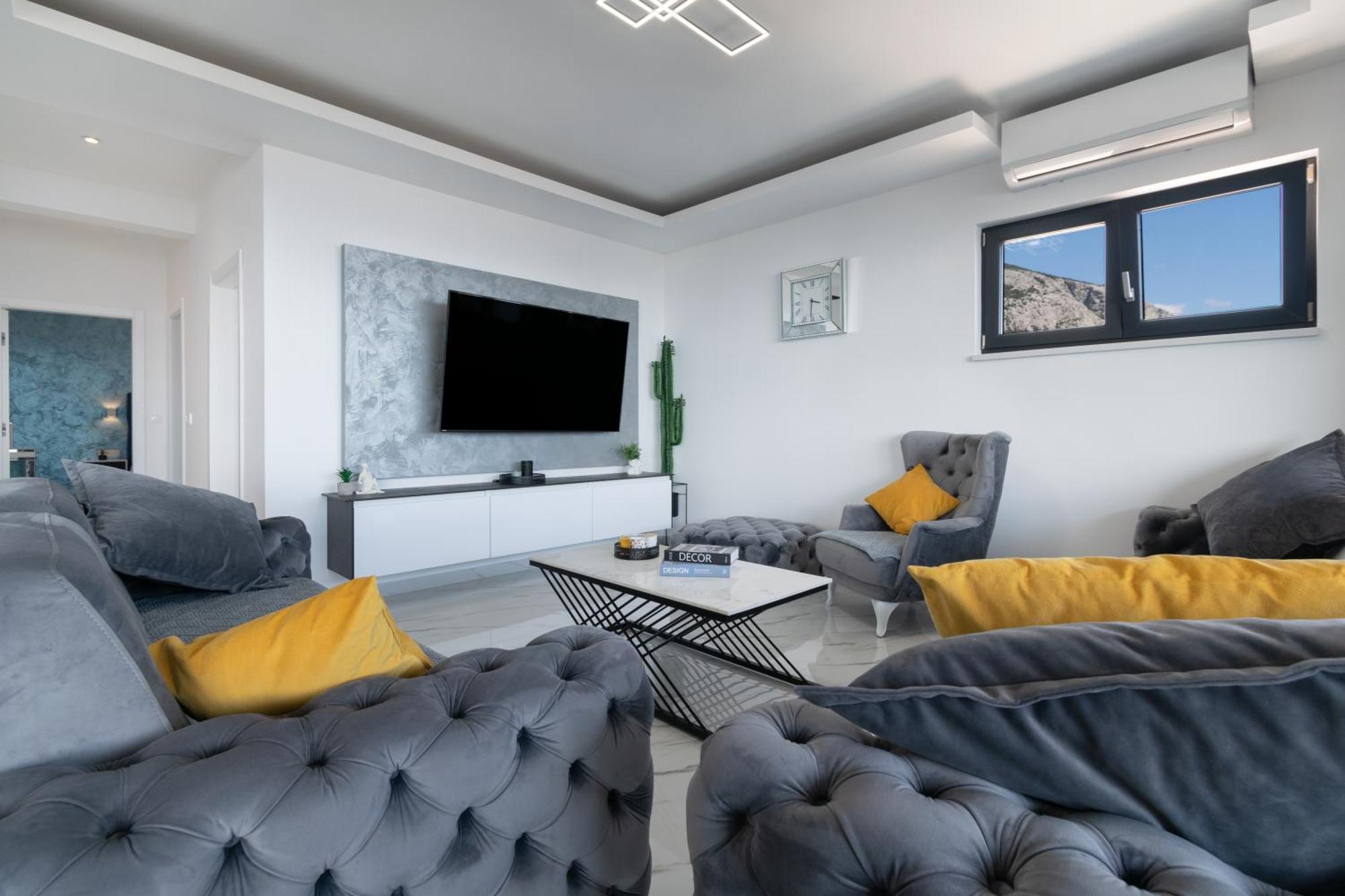 Lux Penthouse Panoramic View With Jacuzzi Διαμέρισμα Μακάρσκα Εξωτερικό φωτογραφία