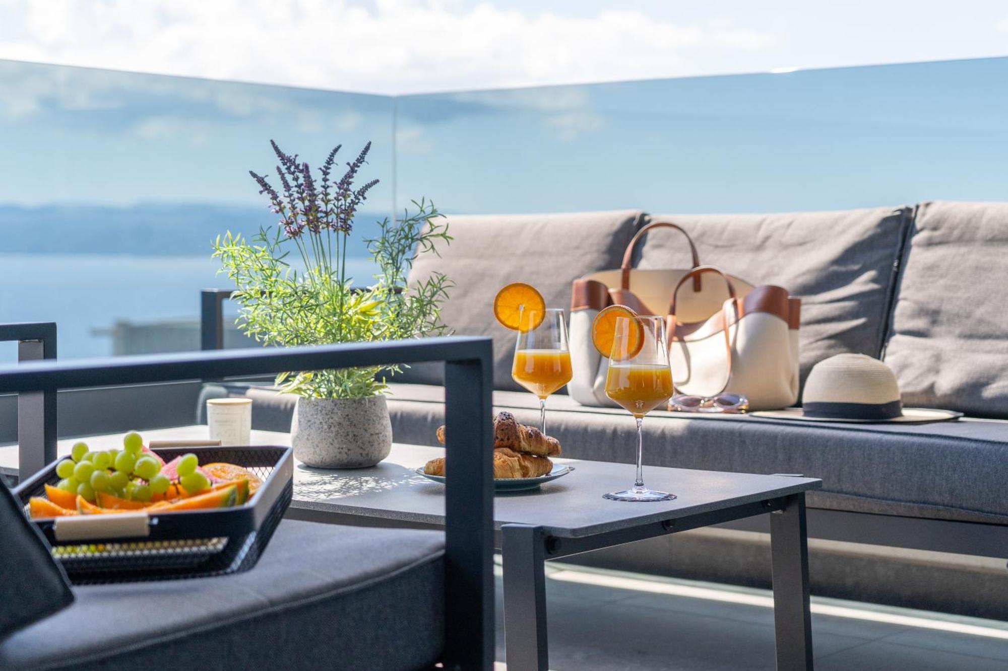 Lux Penthouse Panoramic View With Jacuzzi Διαμέρισμα Μακάρσκα Εξωτερικό φωτογραφία